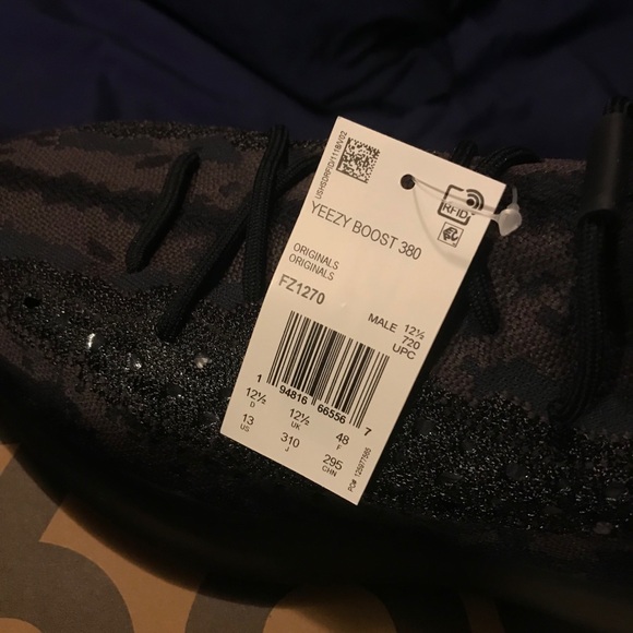 Yeezy Boost 380 Onyx. Size 13. Brand New.